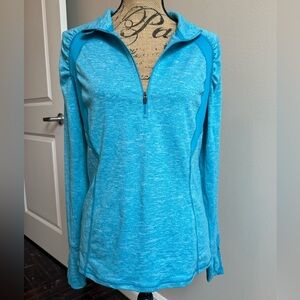 Teal Fitted Quarter Zip
